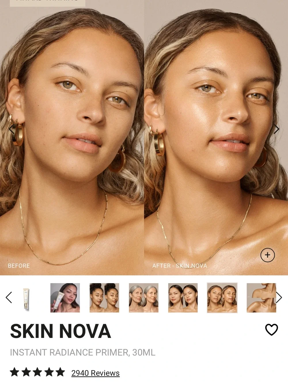 Vieve Skin Nova Instant Radiance Primer Travel Size 5 mL
